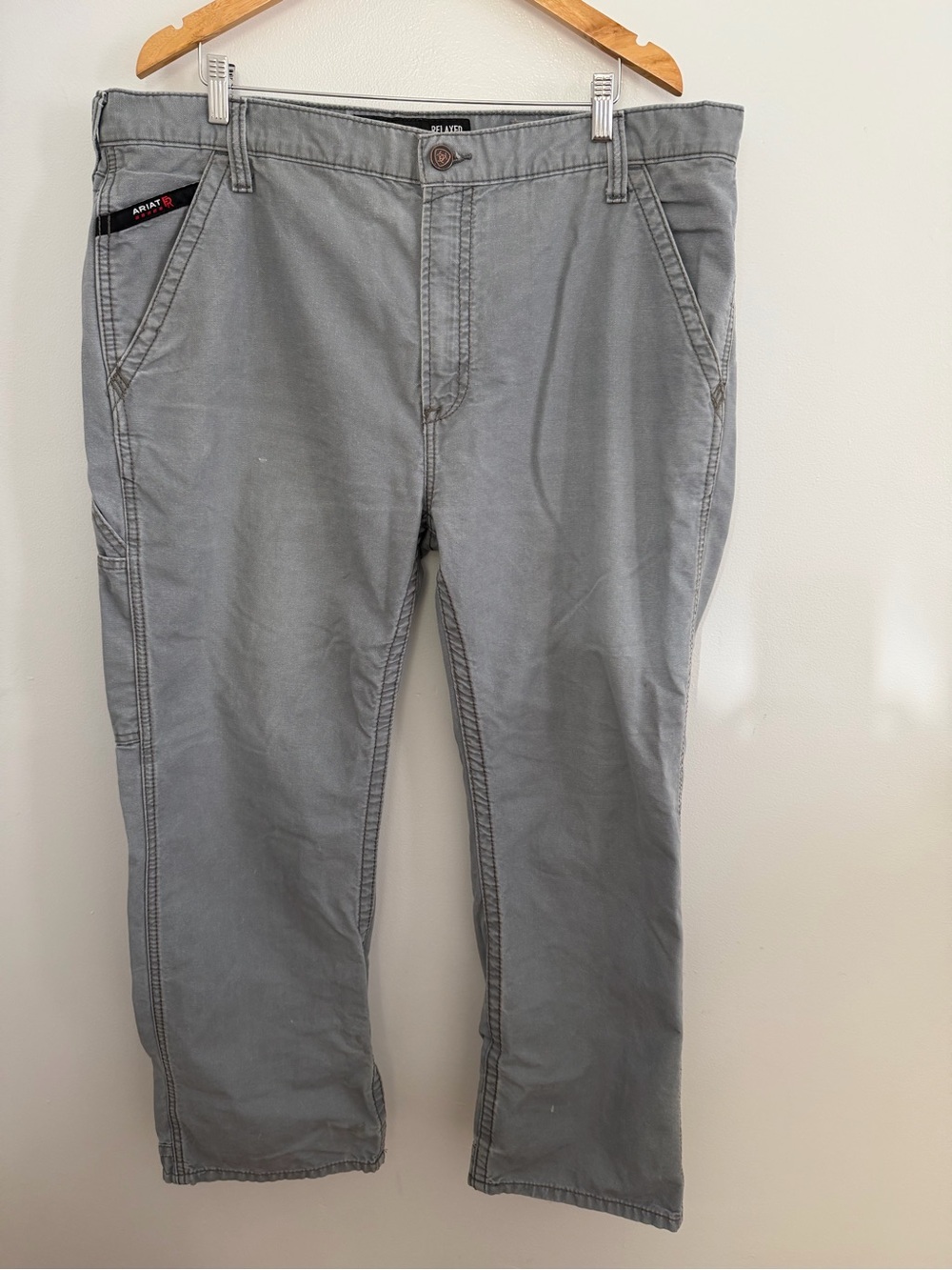Ariat Men’s Light Gray Relaxed Fit Jeans